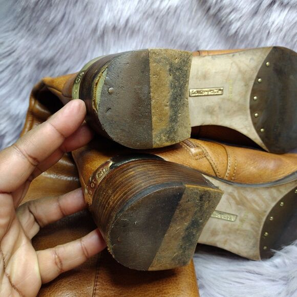 Louise Et Cie Tall Leather Riding Equestrian Boots Womens Size 8.5 Brown - Picture 7 of 9